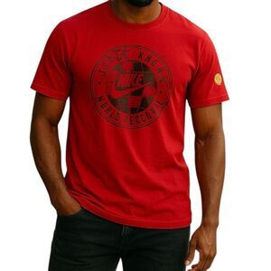 Nike Locally Known World Recognized Red Short Sleeve Graphic Tee XL